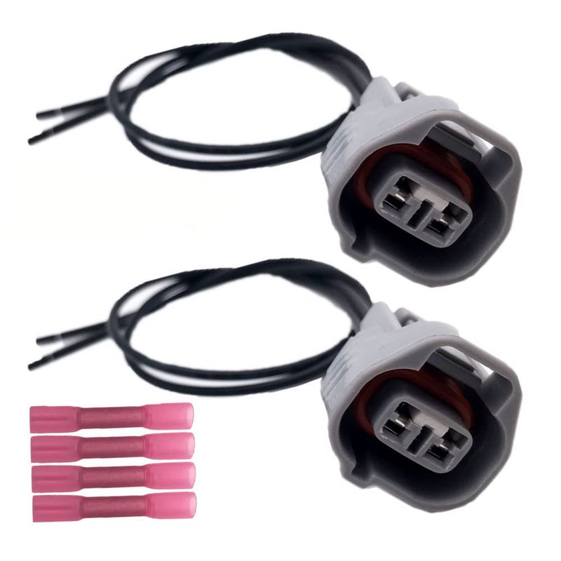 LIZAPUS Pack of 2 Side Marker Light Pigtail Connector Harness for Compatible with Toyota Lexus Camry Prius Rav4 - Image 1